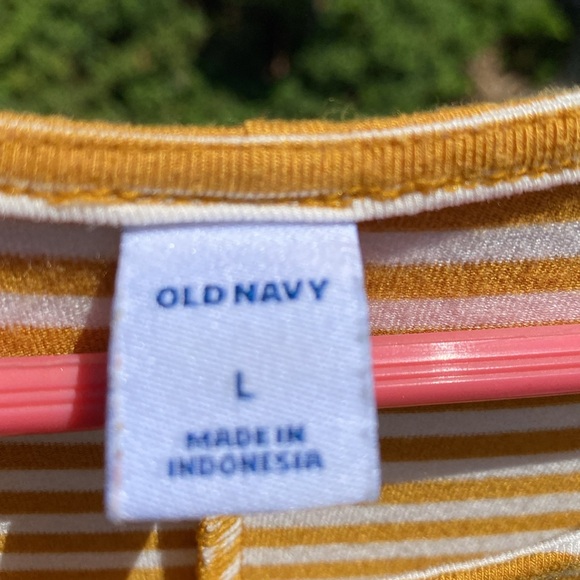 Old Navy gold and white stripe dress - Picture 3 of 3